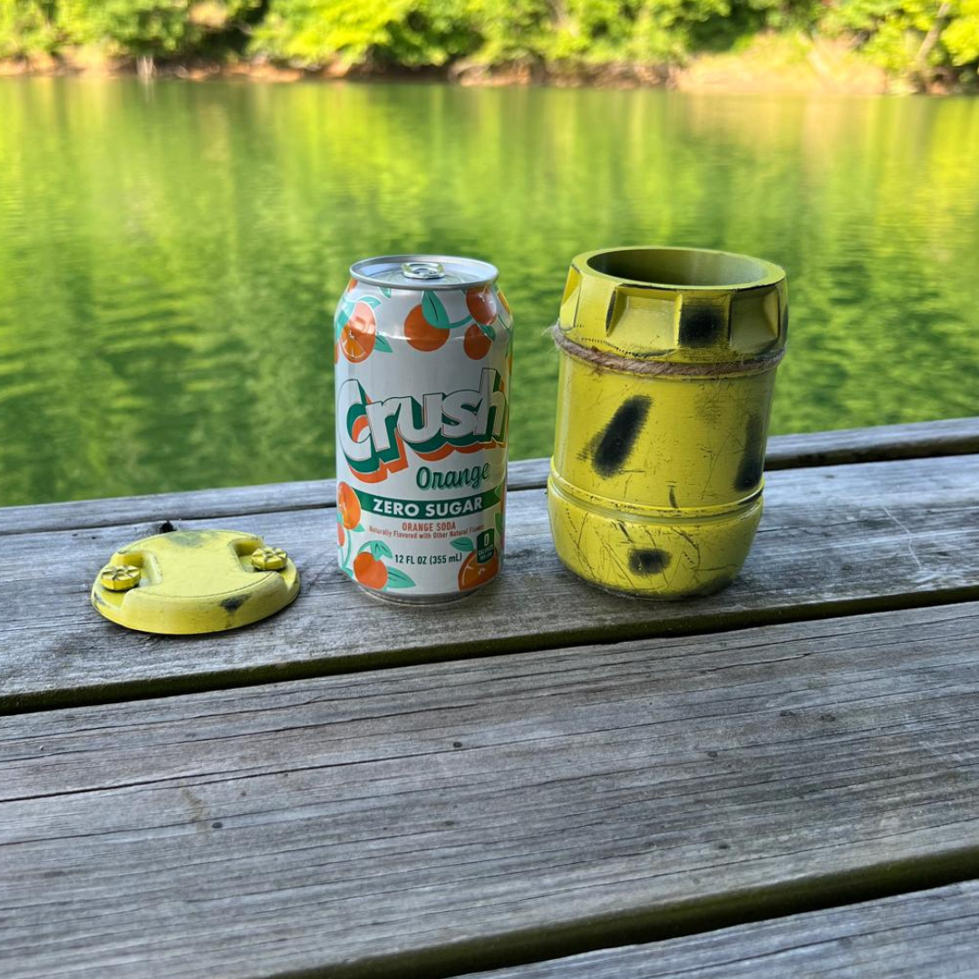 Yellow Barrel Koozie & Coaster Set – The Daily Jaws Store Yellow Barrel Koozie & Coaster Set – The Daily Jaws Store