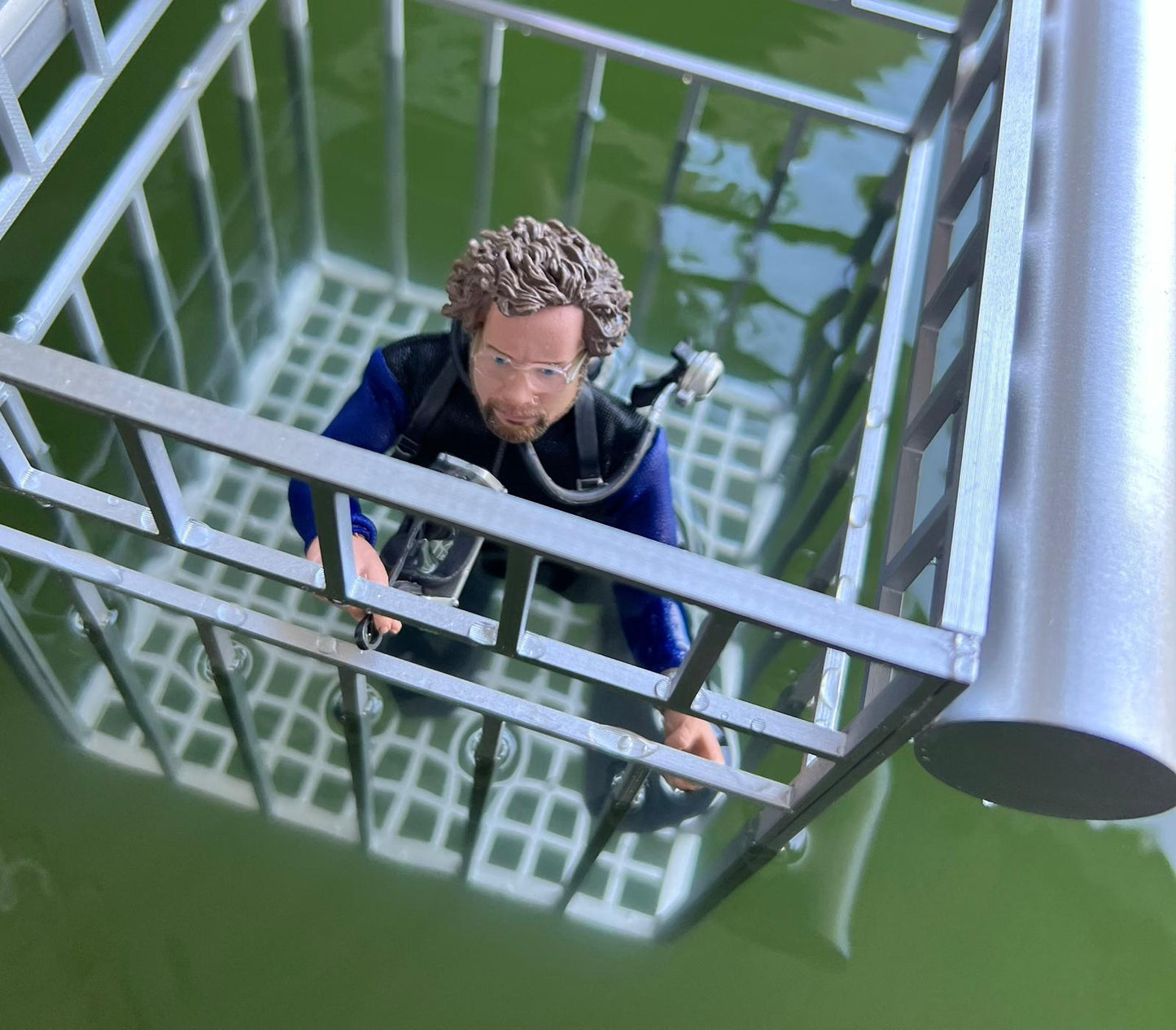 Hooper's anti-shark cage (NECA scale)