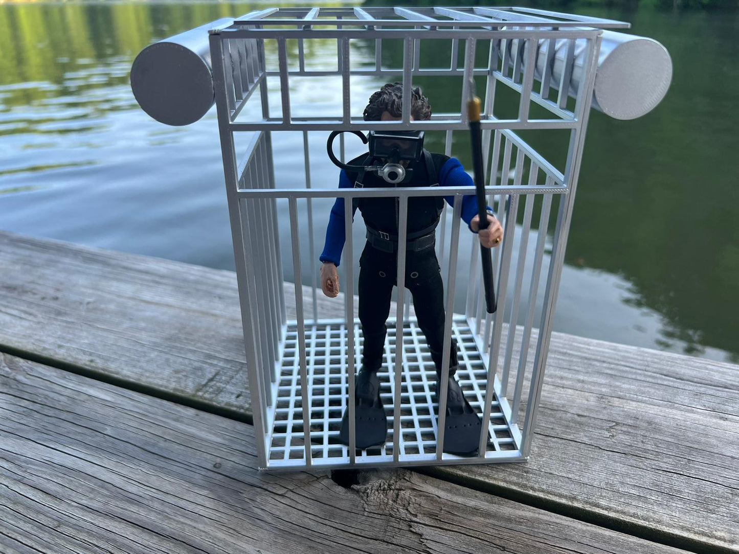 Hooper's anti-shark cage (NECA scale)