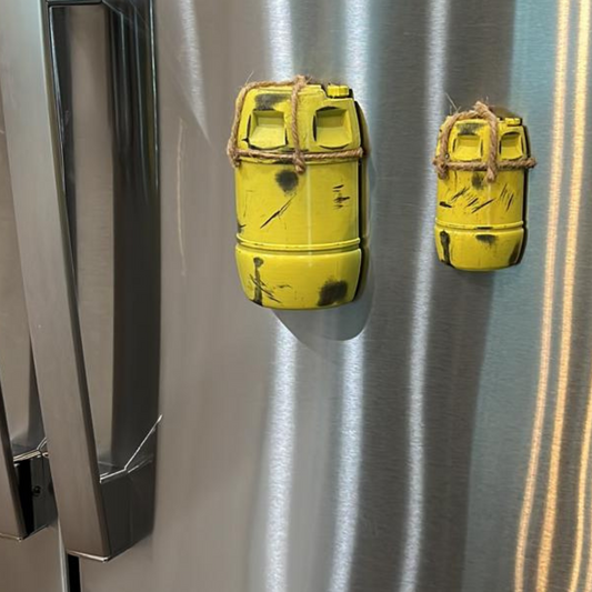 JAWS Inspired Yellow Barrel Magnets