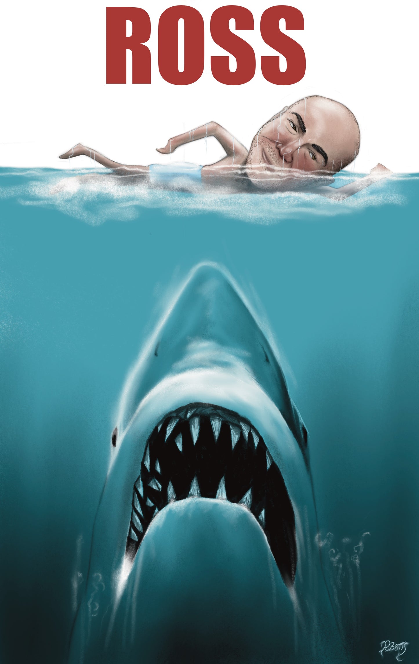 Personalised JAWS Poster Artwork